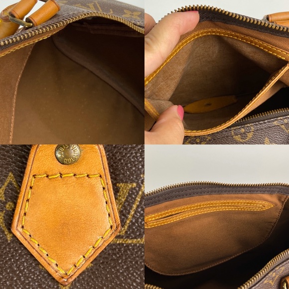 LOUIS VUITTON Speedy 35 Hand Bag Monogram Canvas - Picture 10 of 16
